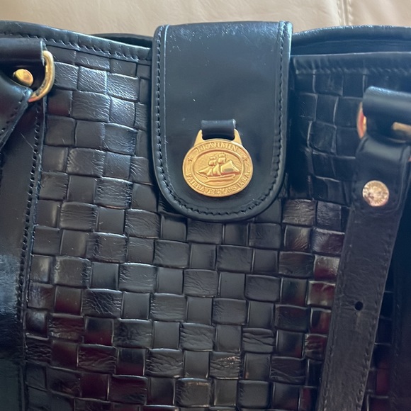 Brahmin Bags Brahmin Fairhaven Mass Usa Black Basket Weave Leather